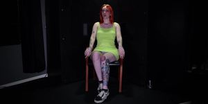 Gloryhole Secrets - Hot Fiery Inked Redhead Loves Deepthroating Cocks At The Gloryhole