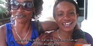 Beautiful Young African Lesbians Make Passionate Love