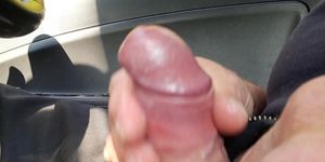 Nice wet, public car wank. Jerking off (amateur )