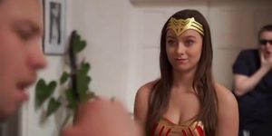 Superheroine Wonder Woman Battles Gang of Criminals