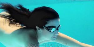 Jacqueline Hope cum underwater inside swimming pool