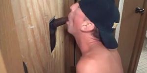 Sucking BBC At Glory Hole - Amateur Interracial Gay Video (Hot Anonymous)