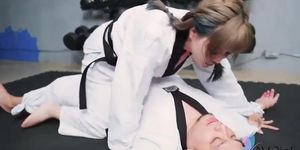 Bad Bad Fucks Her Karate Master In The Dojo