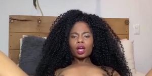 Hot Ebony Masturbating