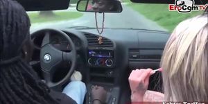 Blowjob In A Convertible With German Amateur