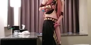 Asian Crossdresser Cums Cosplaying