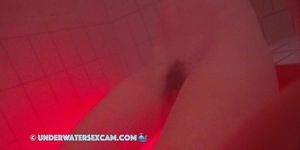 French Teen 18+ Masturbates With The Jet Stream Underwater In A Public Sauna Pool