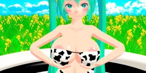 Cow Miku breast expansion