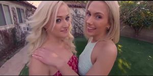 College Sluts Morgan Rain And Sky Pierce Share Your Dick In A Threesome