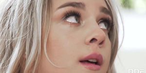 Naughty Teen Gabbie Carter Swallows Daddy