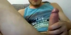 Big-Cock Romanian Guy's Solo Webcam Session (Guy_with_Big )