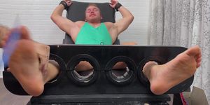 MY FRIENDS FEET - Socked jock Chance receives foot worship from Dan Edwards