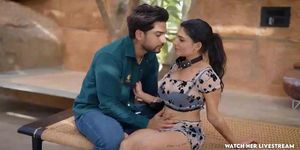 Busty Desi Resminair Outdoor Seduction