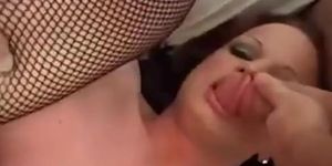 Dirty talking girl gets group fucked