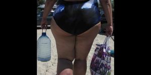 Mega ass bbw and ssbbw beach candid