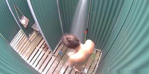 Nice Brunette Girl With Firmly Boobs Showering