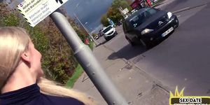 FULL PORN NETWORK - Public skinny babe POV fucked outdoor after blowjob in car