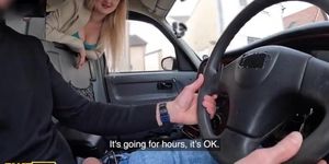 American Blonde In Fake Taxi: Boobs Out, Doggystyle, & Facial Cumshot