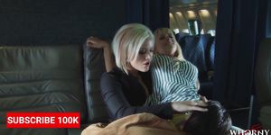 WHORNY FILMS Mile Hot Threesome In First Class (Jasmine Jolie, Briana Blair , Brandy Blair)