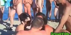 Swingers Fucking At The Beach