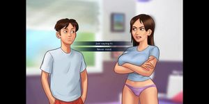 Summertime Saga: Hot MILF And A Guy Doing Naughty Things In The House - Episode 39