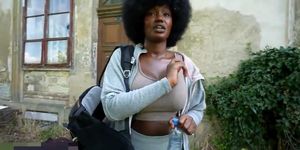 Afro Puff Ebony Girl Public Sex