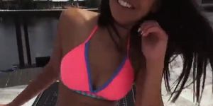 Fucking Cute Stepsister Near Pool