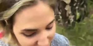 Horny blonde slut takes hard anal pounding outdoor (Blondie Anderson)