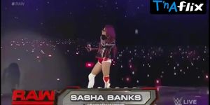 Sasha Banks Butt,  Breasts Scene  in Wwe Monday Night Raw