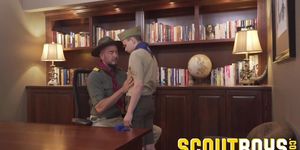 ScoutBoys - Older stepdaddy fucks Austin in front of his friend