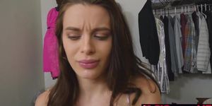 Lana Rhoades starting to enjoying her stepbrothers big dick hot (Nestee Shy)