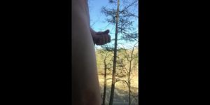 Outdoor Twink Masturbating in the Woods