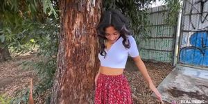 Teen Outdoor Interview, Indoor Creampie Screw