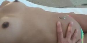 Cute Latina teen gf gets her wet pussy fucked by big-dick