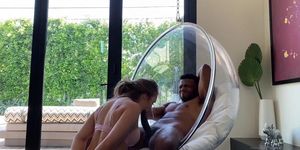 Busty Blonde Bombshell Lena Fucked Hard By A Big Black Cock On A Swing (Lena Paul)