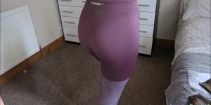 Scottish ASMR JOI wearing gym wear amazing ass in leggings