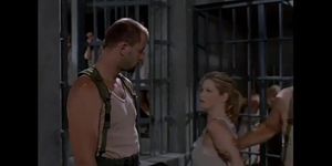 Kari Wuhrer Sexy Scene  in Fatal Conflict