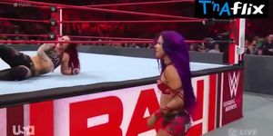 Sasha Banks Butt,  Breasts Scene  in Wwe Monday Night Raw