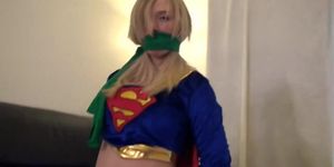 sweet little supergirl defeated and prepped for bondage auctn