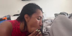 Stepmother Gives Ultimate Birthday Gift: Blowjob & Creampie