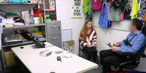 Nerdy Thief Violet Spice Gets Fucked Rough By Security Guard Marcelo At Store