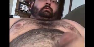 Fat Bear Gets a Handjob from a Big-Cocked Amateur