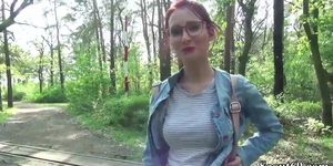 German Scout - Redhead Teen Lia in Public Casting girl porn (Lia Louise, Nicoline Yiki)