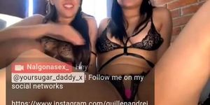 Nalgonasex lesbian show with her friend 5