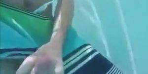 Underwater Jerk-Off Session Outdoors - Amateur Style