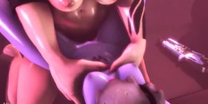 Futa Zarya x widowmaker hentai -Strap On Version