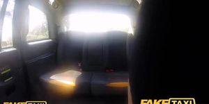 Fake tits bimbo is going to get fucked by a cabbie