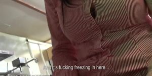 Mofos - Sexy Czech girl is paid to flash her boobs at the drive through