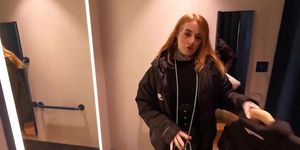 Big Ass British Student Gets Anal Fucked In Fitting Room By 2 Strangers