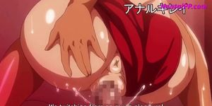 Busty Muscle Milf Masturbation Before Sucking Dick [ Hentai ]